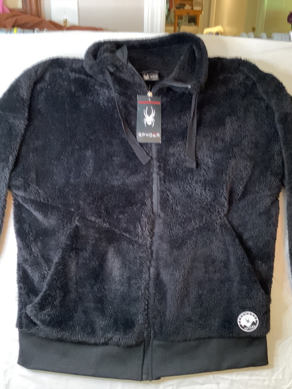NWT Spyder black ladies jacket sz. M bomber